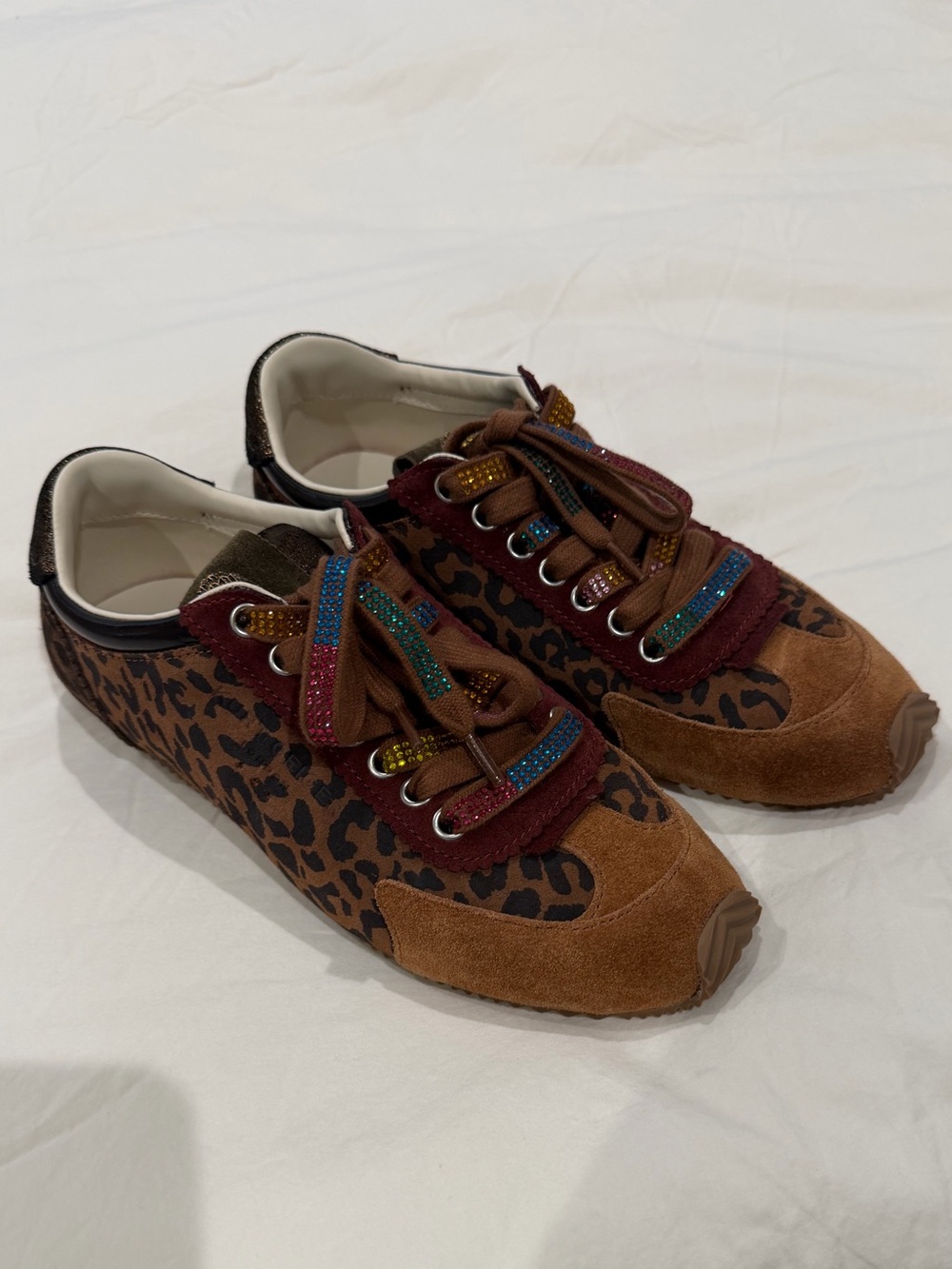 Kurt Geiger Leopard Print Islington Sneaker (Size 38)